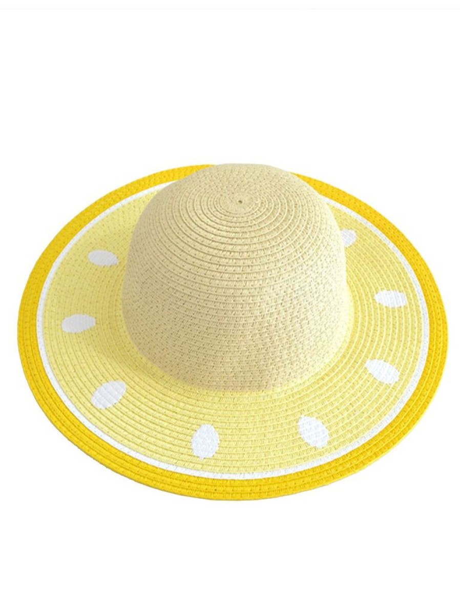 Accessories Retro Stage | Yellow Melon-Like Sun Hat