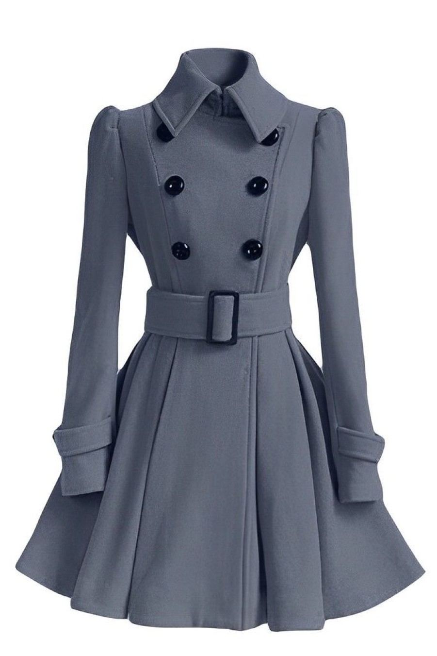 Clothing Retro Stage | 1950S Solid Color Lapel Slim Coat