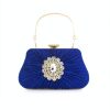 Accessories Retro Stage | Vintage Pleated Crafted Rhinestone Bag