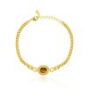 Accessories Retro Stage | Gold Gemstone&Diamond Alloy Bracelet