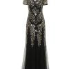 Clothing Retro Stage | 1920S Sequins Beading Mesh Formal Dress