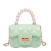 Accessories Retro Stage | Retro Pearl Argyle Chain Strap Mini Handbag