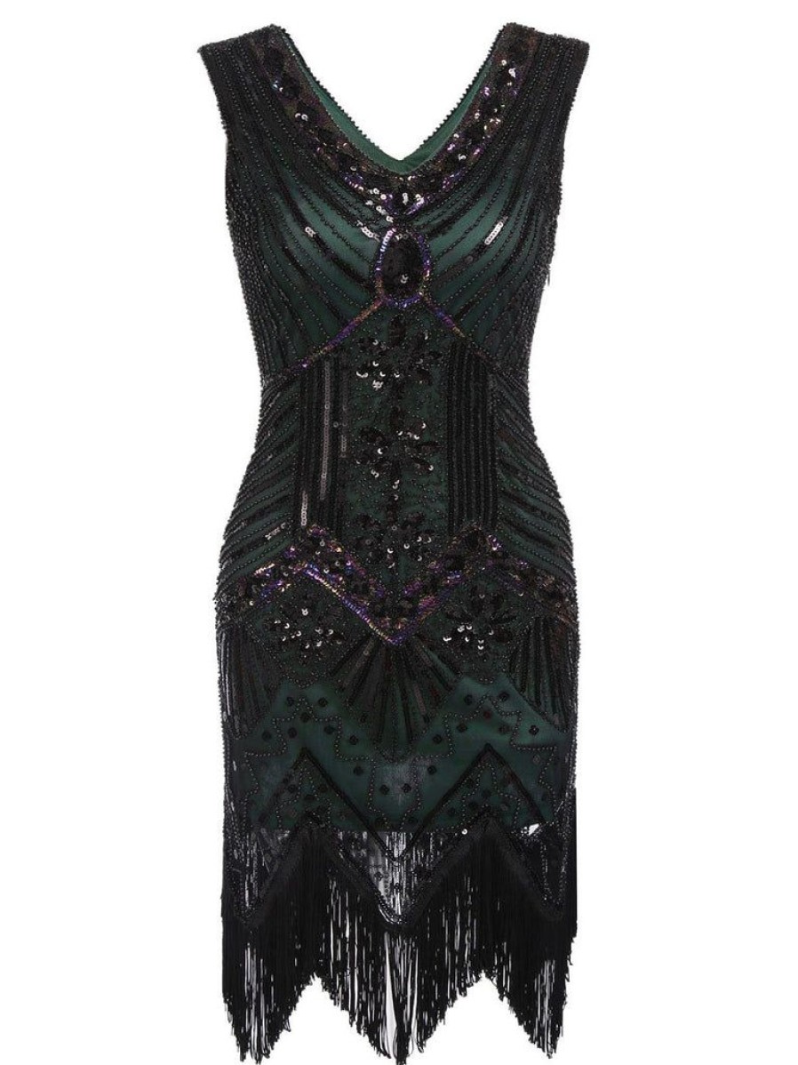 Clothing Retro Stage | Plus Size 1920S Sequined Dress