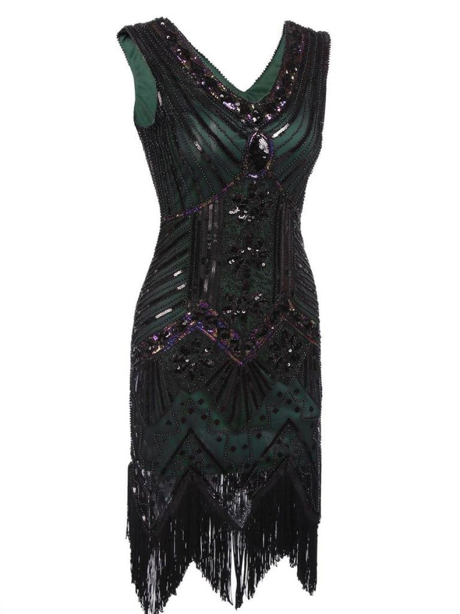 Clothing Retro Stage | Plus Size 1920S Sequined Dress