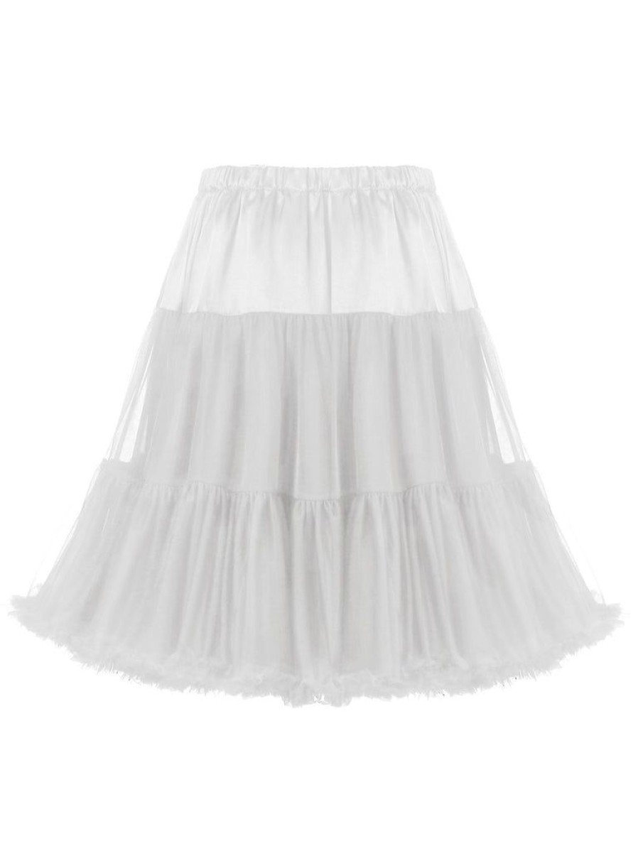 Accessories Retro Stage | 1950S Ruffles Petticoat Underskirt