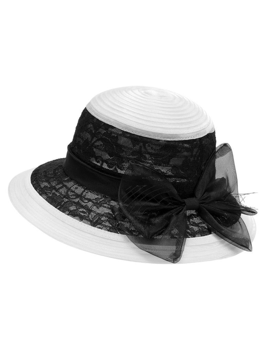 Accessories Retro Stage | Bow Lace Color Block Hat