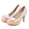 Shoes Retro Stage | Retro Bowknot High Heels Shoes