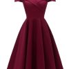 Clothing Retro Stage | 1950S Off Shoulder Swing Dress