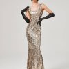 Clothing Retro Stage | 1920S Sequined Floor-Length Charleston Dress