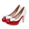 Shoes Retro Stage | Retro Bowknot High Heels Shoes