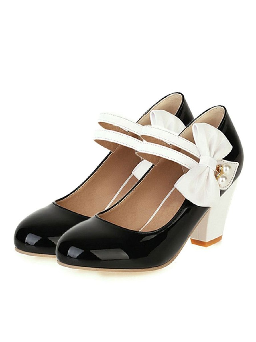 Shoes Retro Stage | Straps Bowknot High Heels Shoes