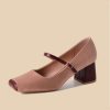 Shoes Retro Stage | Retro Chunky Heels Mary Jane Shoes