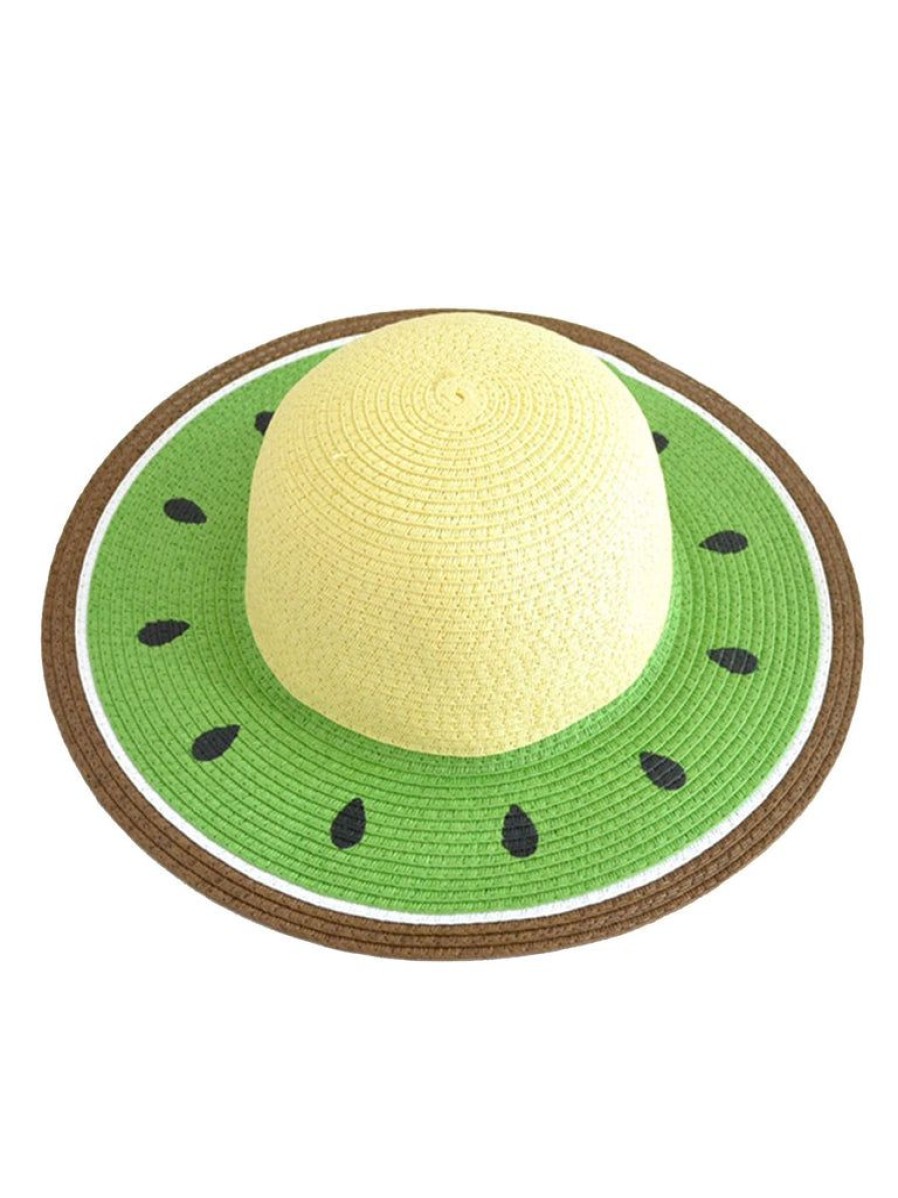 Accessories Retro Stage | Green Kiwifruit-Like Sun Hat