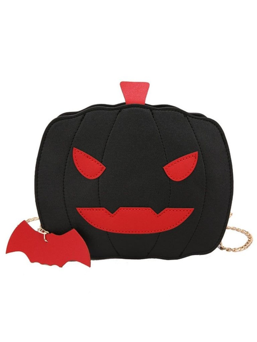 Accessories Retro Stage | Retro Halloween Pumpkin Shoulder Bag