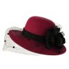 Accessories Retro Stage | Retro Flower Net Round Top Hat