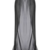 Clothing Retro Stage | 1960S Solid Long Skirt Cover-Up Black