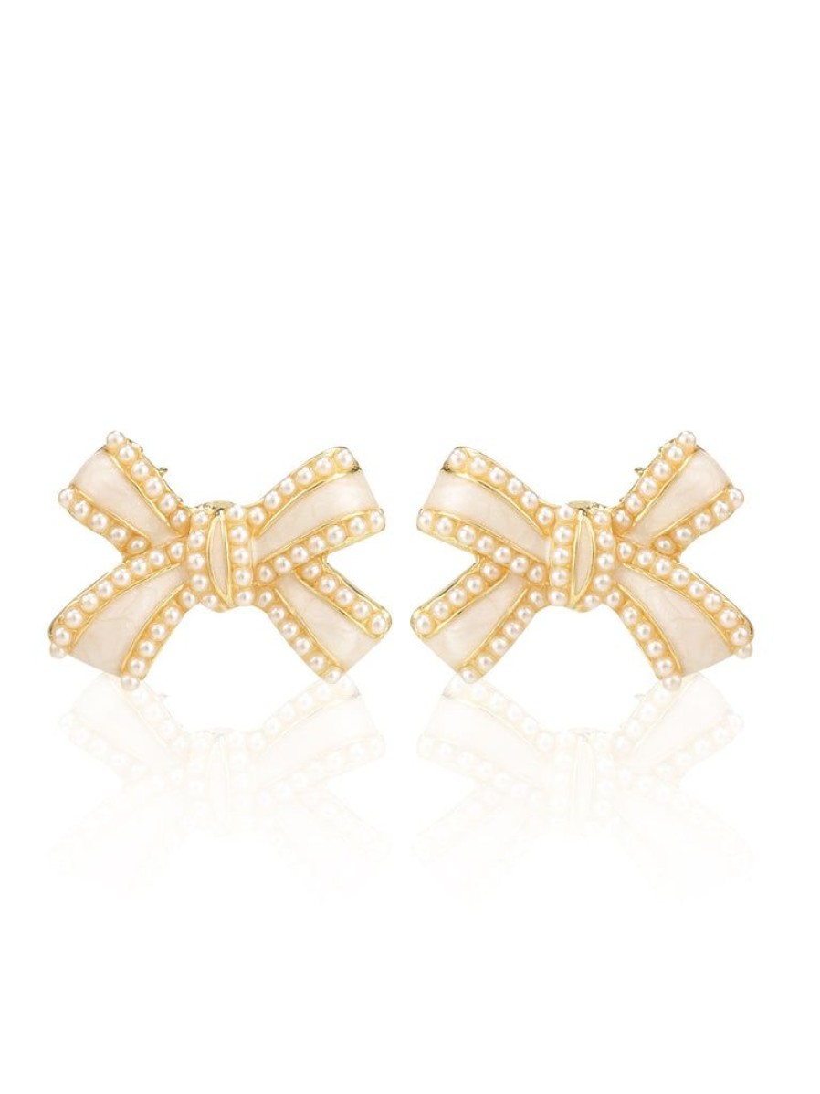 Accessories Retro Stage | Vintage Alloy Bow Stud Earrings