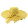 Accessories Retro Stage | Ribbon Wide Brim Raffia Sun Hat