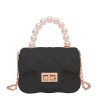 Accessories Retro Stage | Retro Pearl Argyle Chain Strap Mini Handbag