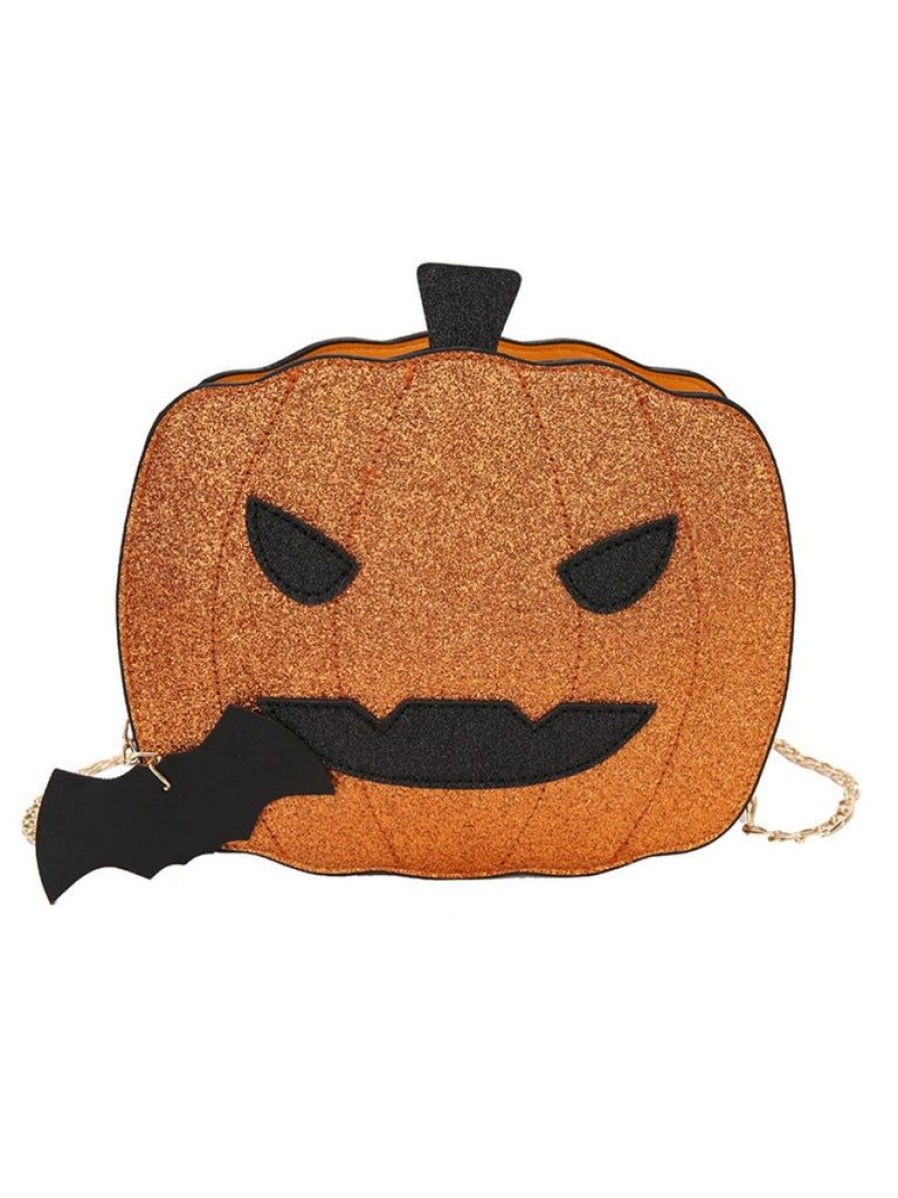 Accessories Retro Stage | Retro Halloween Pumpkin Shoulder Bag