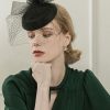 Accessories Retro Stage | Vintage Party Mesh Pillbox Veil Hat