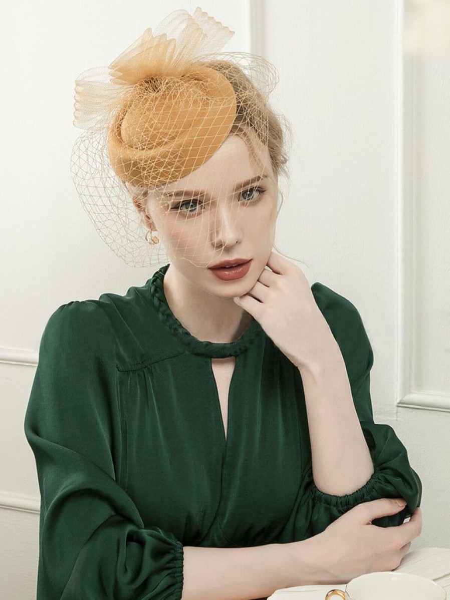 Accessories Retro Stage | Vintage Party Mesh Pillbox Veil Hat