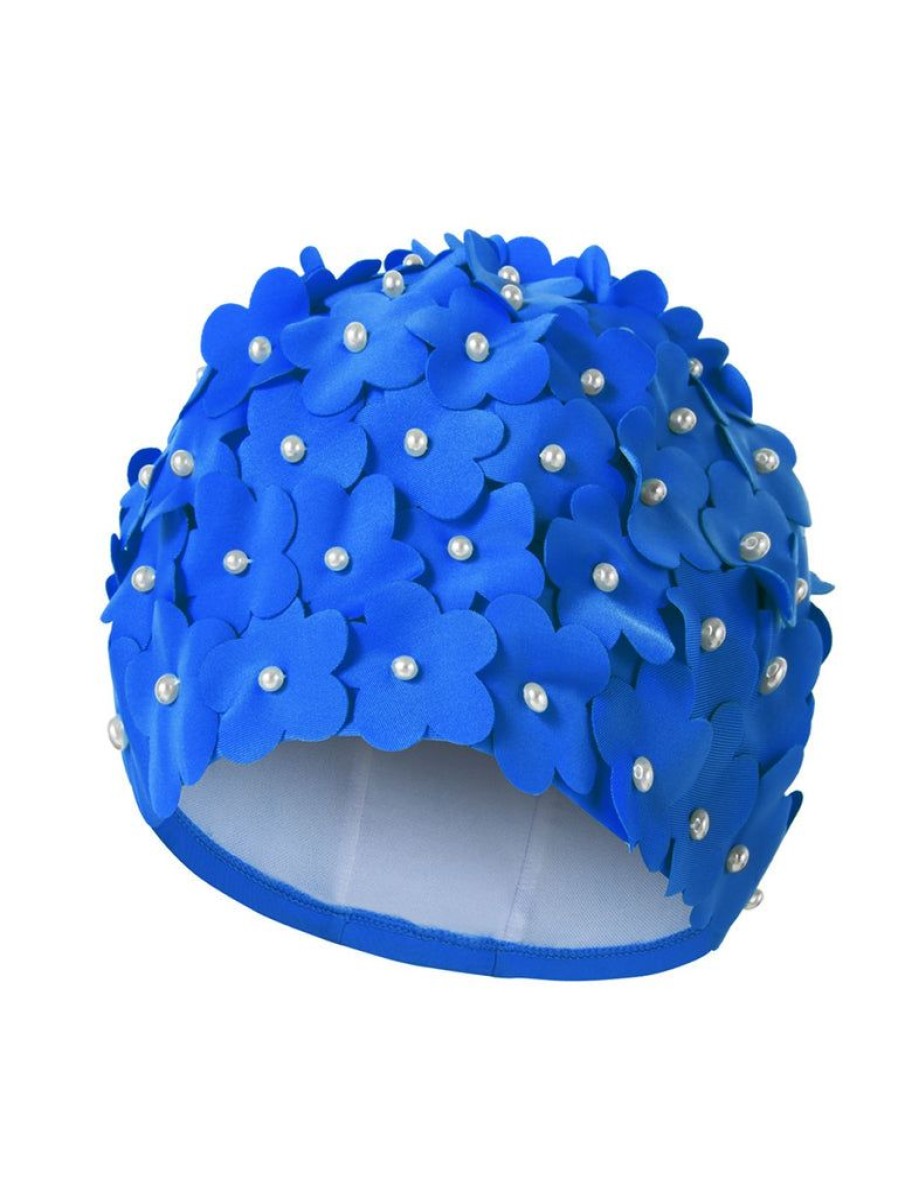 Accessories Retro Stage | Hand-Made Pearl Three-Dimensional Swimming Cap