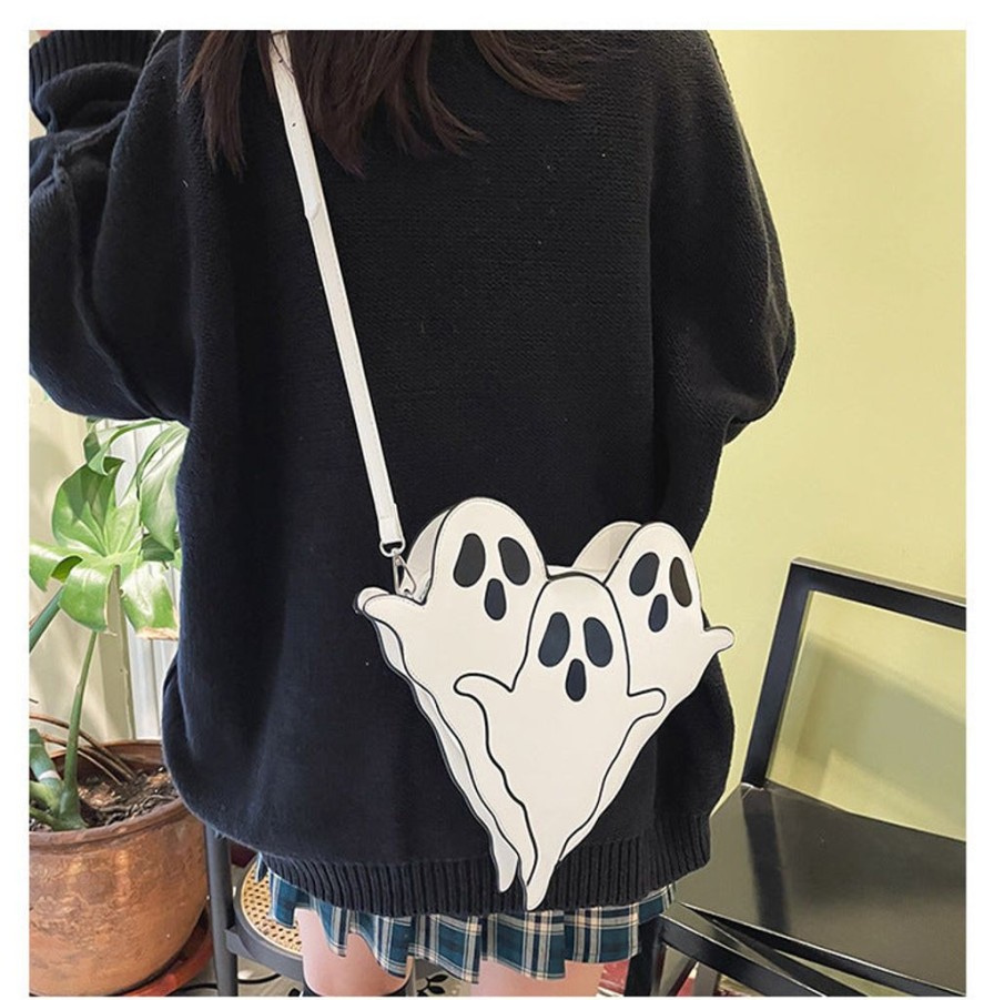 Accessories Retro Stage | Halloween Cartoon Ghost Triangle Bag