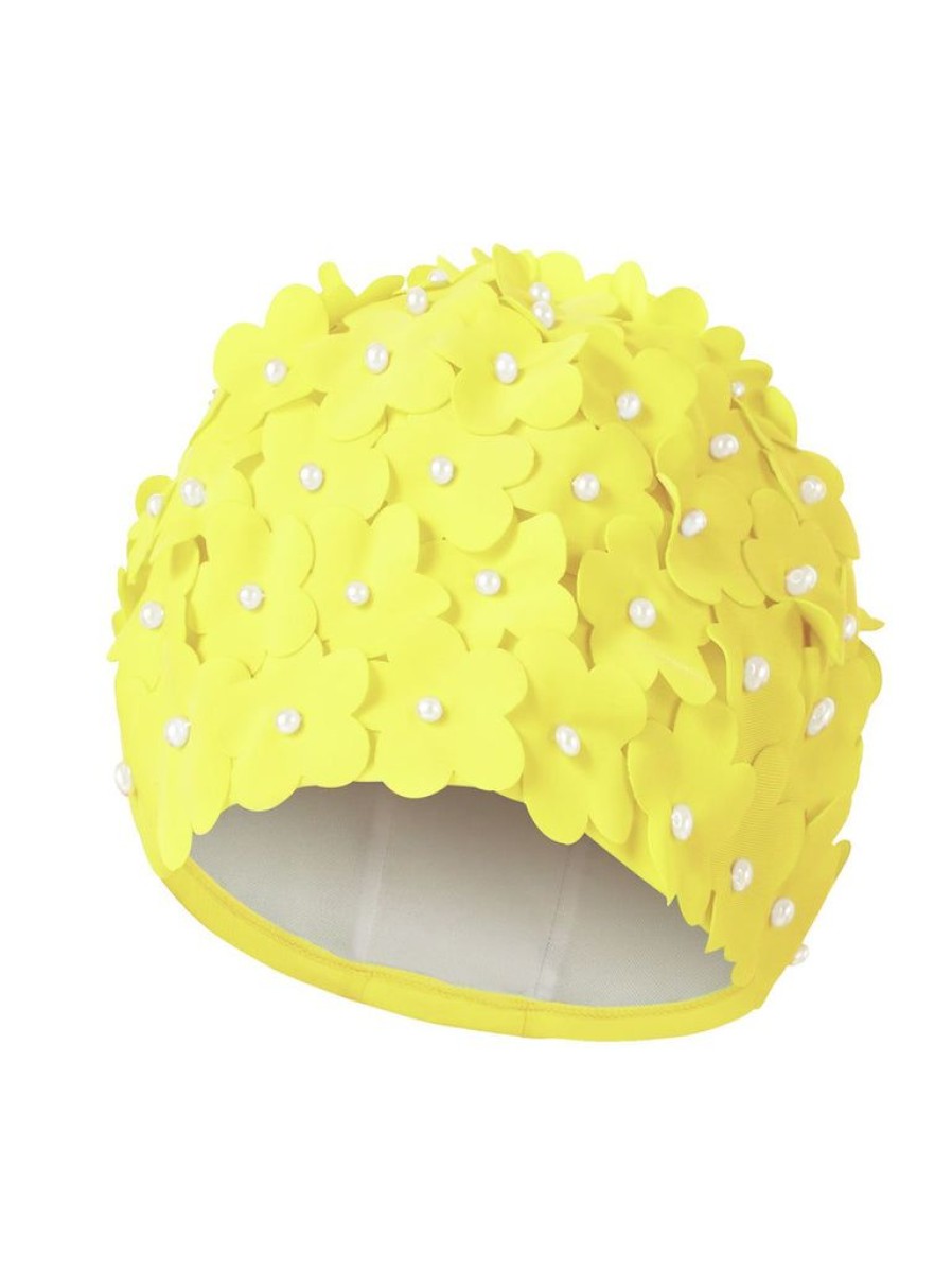 Accessories Retro Stage | Hand-Made Pearl Three-Dimensional Swimming Cap