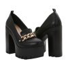 Shoes Retro Stage | Retro Thick Bottom High Heels Black